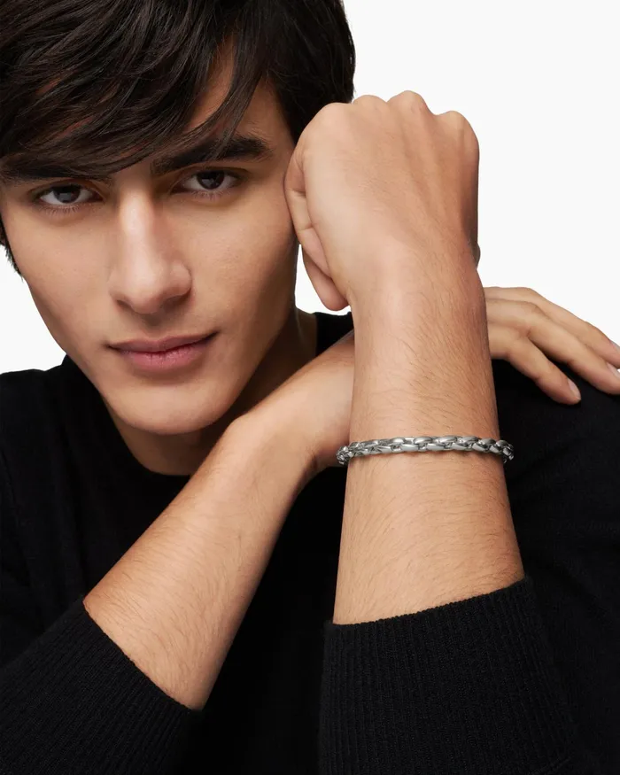 Mens Streamline Elongated Chain Bracelet In Sterling Silver 6mm Men David Yurman Chain Mens Streamline Elongated Chain Bracelet In Sterling Silver 6mm Men David Yurman Chain
