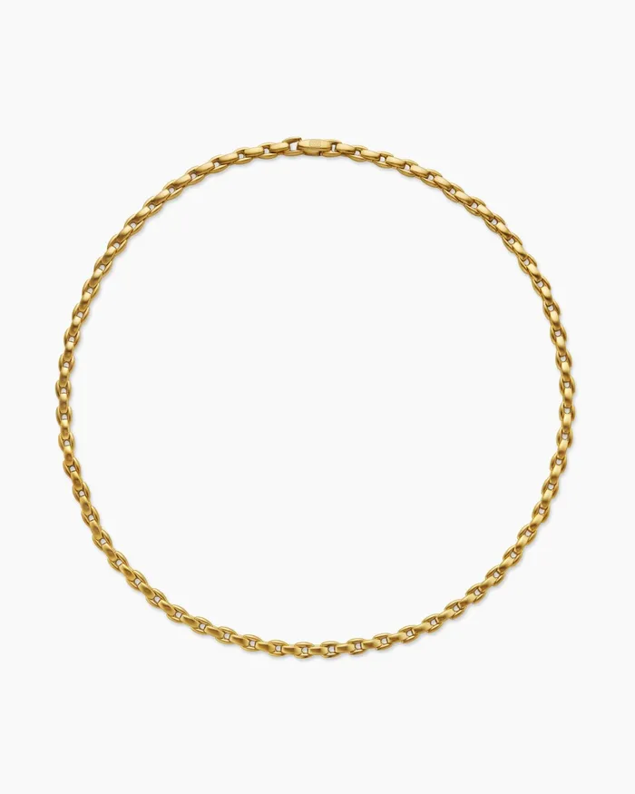 Mens Streamline Elongated Chain Necklace In 18K Yellow Gold 6mm Men David Yurman Chains