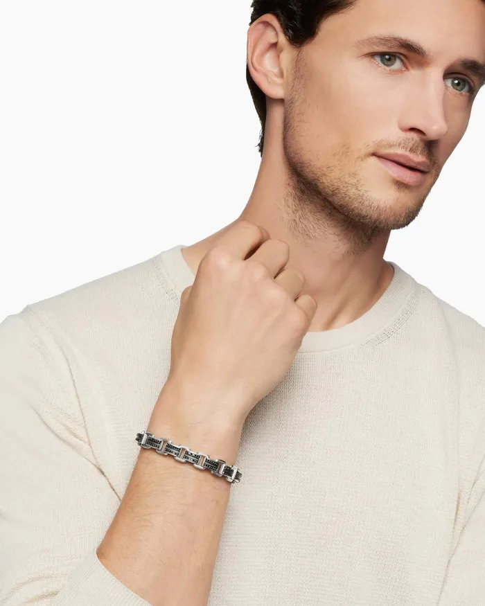 Mens Streamline Link Bracelet In Sterling Silver 75mm Men David Yurman Chain