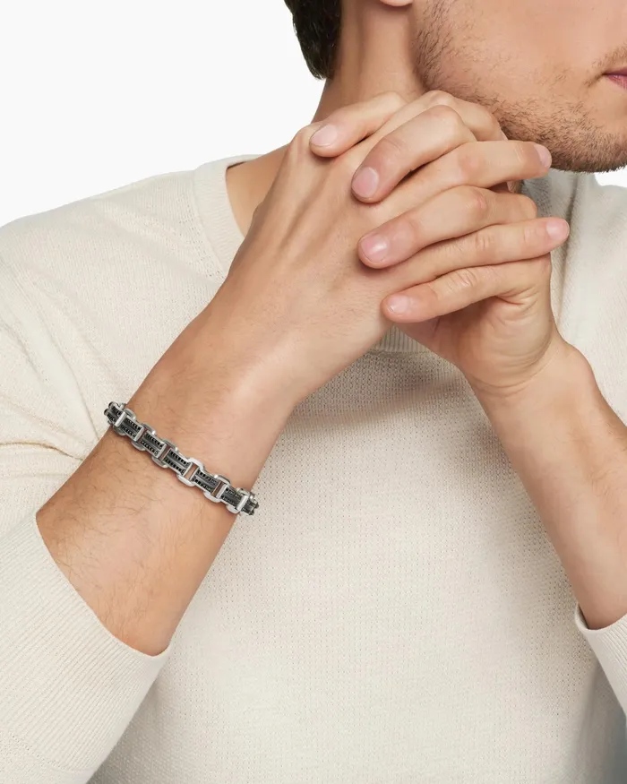 Mens Streamline Link Bracelet In Sterling Silver 75mm Men David Yurman Chain