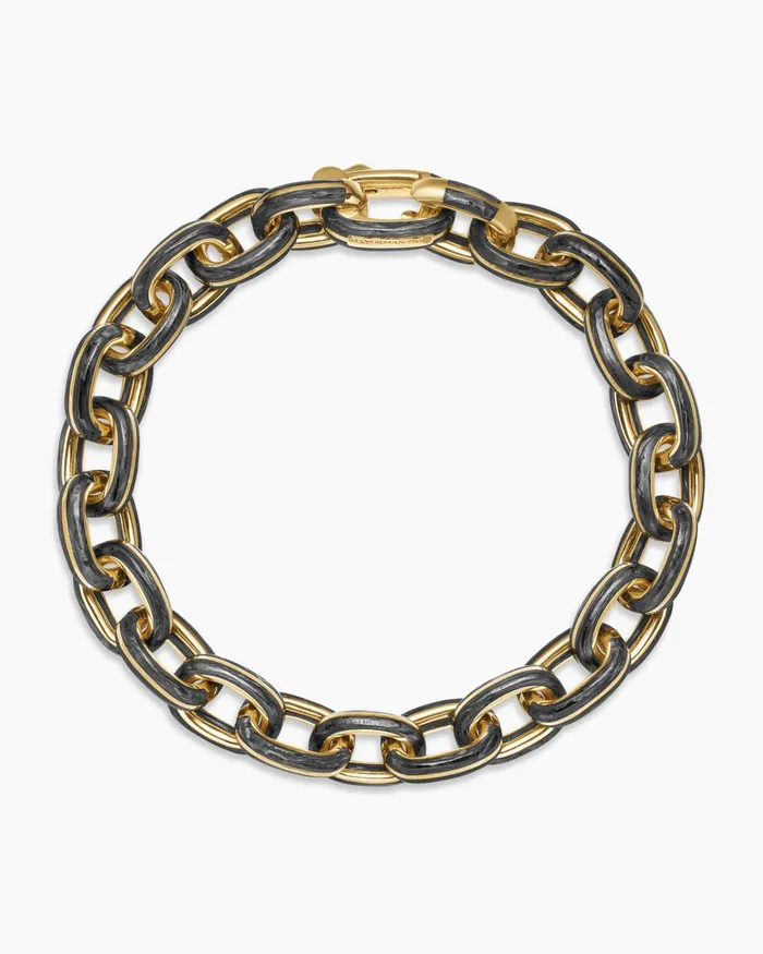 Mens Streamline Oval Link Bracelet In 18K Yellow Gold 11mm Men David Yurman Chain Mens Streamline Oval Link Bracelet In 18K Yellow Gold 11mm Men David Yurman Chain