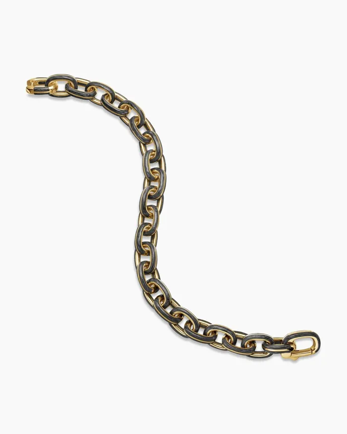 Mens Streamline Oval Link Bracelet In 18K Yellow Gold 11mm Men David Yurman Chain Mens Streamline Oval Link Bracelet In 18K Yellow Gold 11mm Men David Yurman Chain