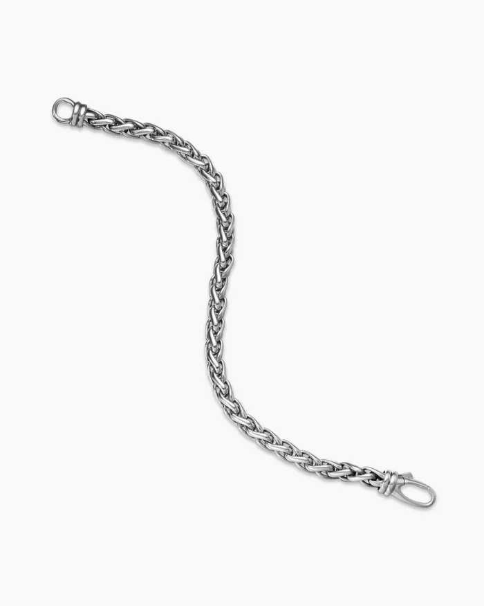 Mens Wheat Chain Bracelet In Sterling Silver 6mm Men David Yurman Chain Mens Wheat Chain Bracelet In Sterling Silver 6mm Men David Yurman Chain
