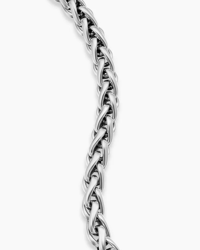 Mens Wheat Chain Bracelet In Sterling Silver 6mm Men David Yurman Chain Mens Wheat Chain Bracelet In Sterling Silver 6mm Men David Yurman Chain