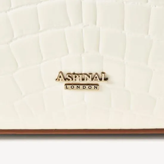 Midi Mayfair 2 Ivory Patent Croc Women Aspinal Of London Shoulder