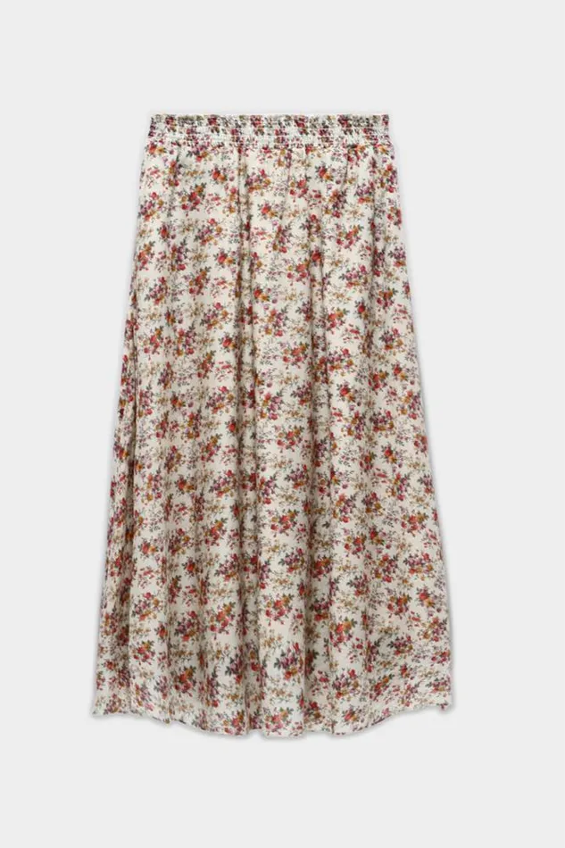 Midi Skirt 8211 Ecru Floral Pants and Skirts R13 Women