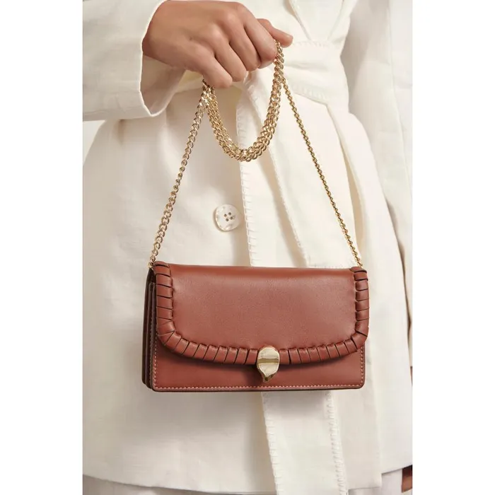 Mini Bags Bags Helen Kaminski Blisse Wallet Clutch Cuoio