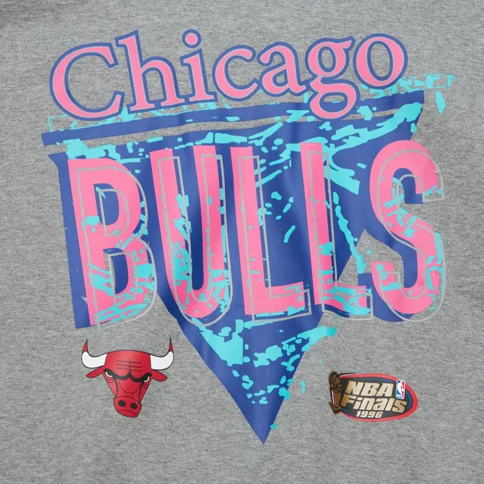 Mitchell and Ness 90s Reflective Heather Crewneck Sweatshirt Chicago Bulls Men Hoodies and Sweatshirts Mitchell and Ness 90s Reflective Heather Crewneck Sweatshirt Chicago Bulls Men Hoodies and Sweatshirts