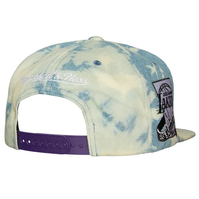 Mitchell and Ness Acid Wash Snapback Los Angeles Lakers Men Hats and Headwear