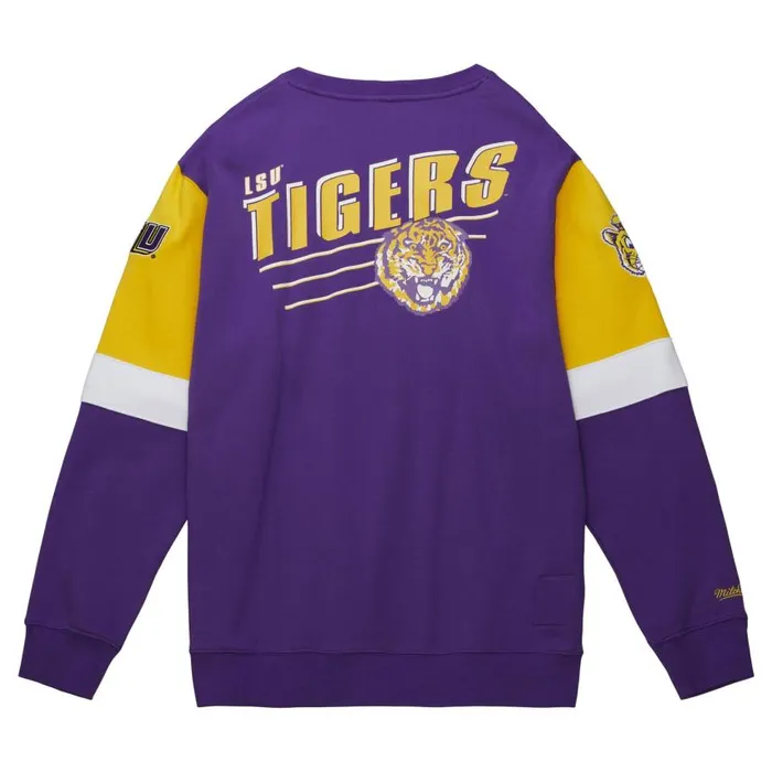 Mitchell and Ness All Over Crew 30 Louisiana State University Men Hoodies and Sweatshirts Mitchell and Ness All Over Crew 30 Louisiana State University Men Hoodies and Sweatshirts