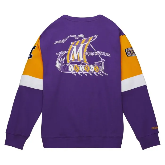 Mitchell and Ness All Over Crew 30 Minnesota Vikings Men Hoodies and Sweatshirts Mitchell and Ness All Over Crew 30 Minnesota Vikings Men Hoodies and Sweatshirts
