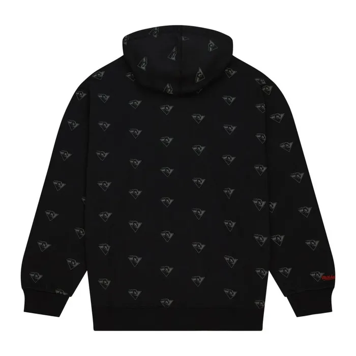 Mitchell and Ness AOP Fleece Hoodie Golden State Warriors Men Hoodies and Sweatshirts