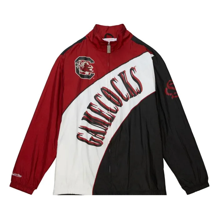 Mitchell and Ness Arched Retro Lined Windbreaker University Of South Carolina Men Jackets and Outerwear Mitchell and Ness Arched Retro Lined Windbreaker University Of South Carolina Men Jackets and Outerwear