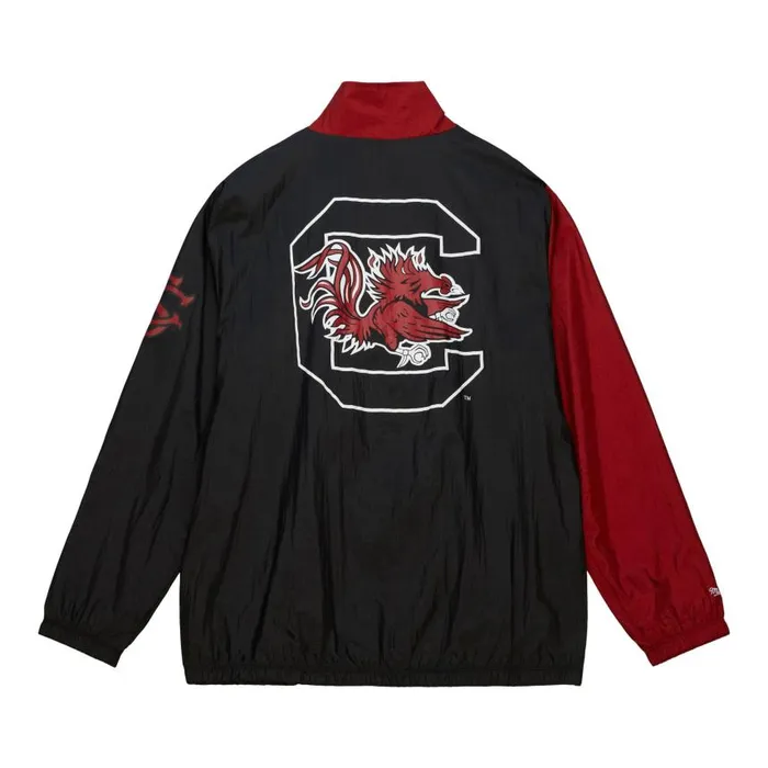 Mitchell and Ness Arched Retro Lined Windbreaker University Of South Carolina Men Jackets and Outerwear Mitchell and Ness Arched Retro Lined Windbreaker University Of South Carolina Men Jackets and Outerwear