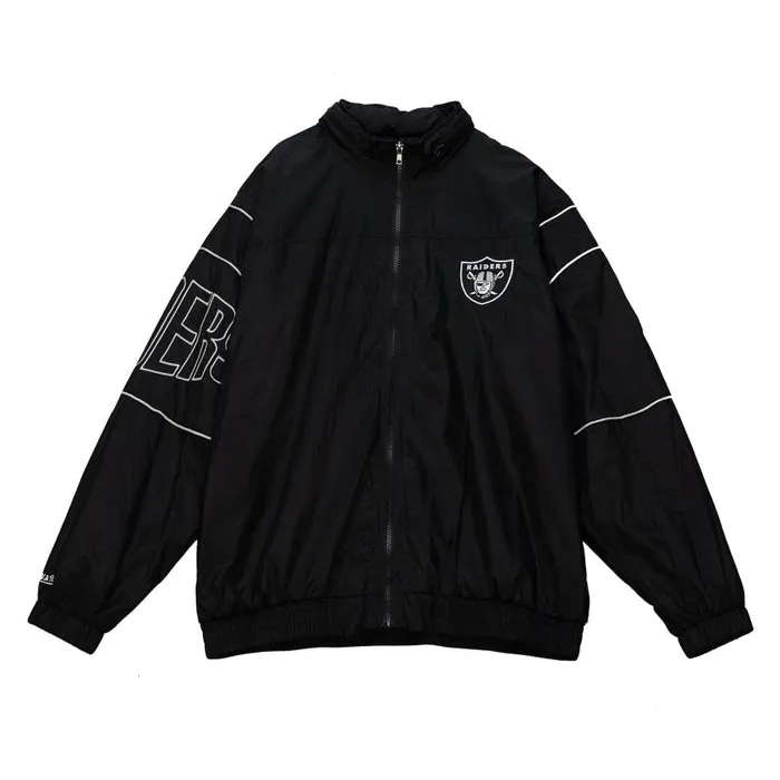 Mitchell and Ness Authentic Sideline Jacket Los Angeles Raiders Men Jackets and Outerwear Mitchell and Ness Authentic Sideline Jacket Los Angeles Raiders Men Jackets and Outerwear