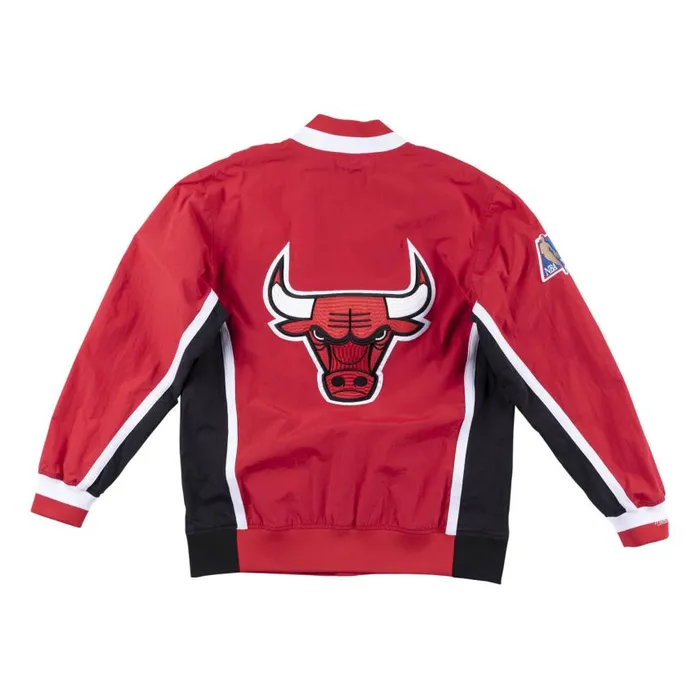 Mitchell and Ness Authentic Warm Up Jacket Chicago Bulls 199697 Men Jackets and Outerwear Mitchell and Ness Authentic Warm Up Jacket Chicago Bulls 199697 Men Jackets and Outerwear