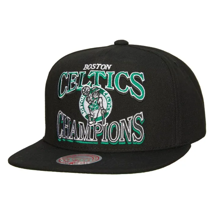 Mitchell and Ness Champions Era Snapback HWC Boston Celtics Men Hats and Headwear Mitchell and Ness Champions Era Snapback HWC Boston Celtics Men Hats and Headwear