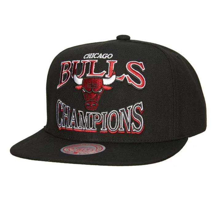 Mitchell and Ness Champions Era Snapback HWC Chicago Bulls Men Hats and Headwear Mitchell and Ness Champions Era Snapback HWC Chicago Bulls Men Hats and Headwear