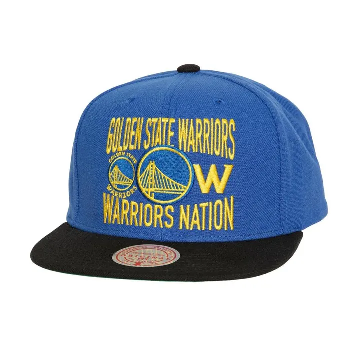 Mitchell and Ness City Love Snapback Golden State Warriors Men Hats and Headwear Mitchell and Ness City Love Snapback Golden State Warriors Men Hats and Headwear