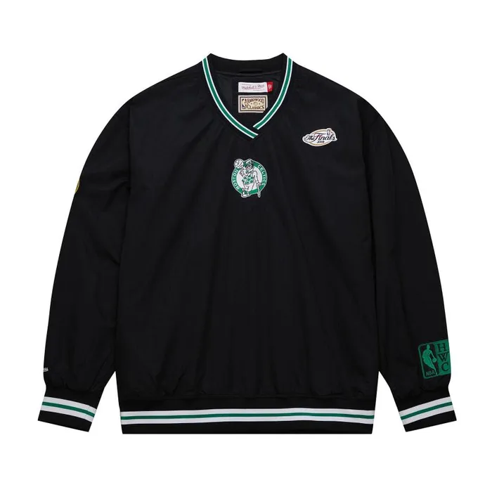 Mitchell and Ness Classic Nylon Pullover Vintage Logo Boston Celtics Men Jackets and Outerwear Mitchell and Ness Classic Nylon Pullover Vintage Logo Boston Celtics Men Jackets and Outerwear