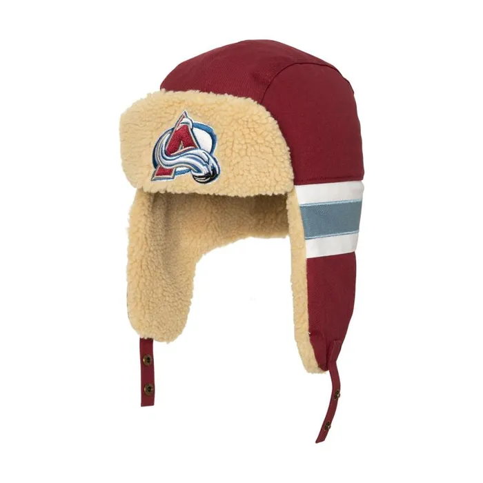 Mitchell and Ness Cold Break Trapper Colorado Avalanche Men Hats and Headwear Mitchell and Ness Cold Break Trapper Colorado Avalanche Men Hats and Headwear