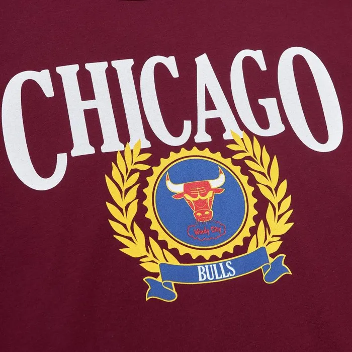Mitchell and Ness Collegiate Ivy League LS Chicago Bulls Men TShirts and Tops Mitchell and Ness Collegiate Ivy League LS Chicago Bulls Men TShirts and Tops