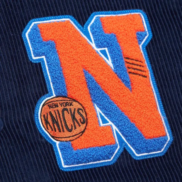 Mitchell and Ness Collegiate Varsity Jacket New York Knicks Men Jackets and Outerwear Mitchell and Ness Collegiate Varsity Jacket New York Knicks Men Jackets and Outerwear