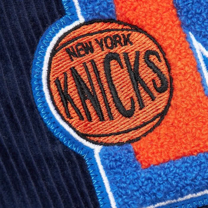 Mitchell and Ness Collegiate Varsity Jacket New York Knicks Men Jackets and Outerwear Mitchell and Ness Collegiate Varsity Jacket New York Knicks Men Jackets and Outerwear
