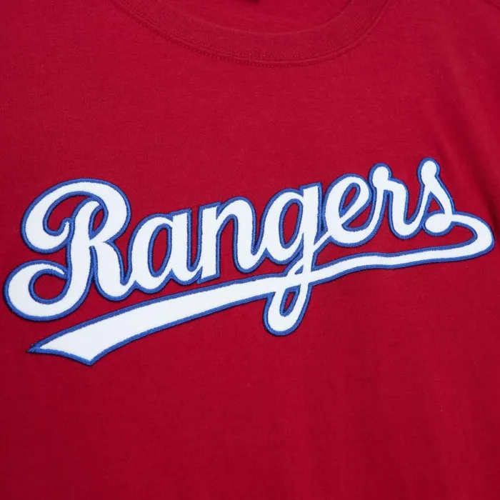 Mitchell and Ness Color Blocked SS Tee Texas Rangers Men TShirts and Tops Mitchell and Ness Color Blocked SS Tee Texas Rangers Men TShirts and Tops