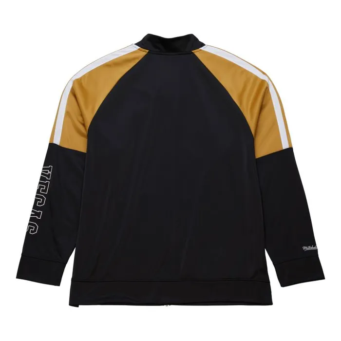 Mitchell and Ness Color Blocked Track Jacket Current Logo Vegas Golden Knights Men Jackets and Outerwear Mitchell and Ness Color Blocked Track Jacket Current Logo Vegas Golden Knights Men Jackets and Outerwear