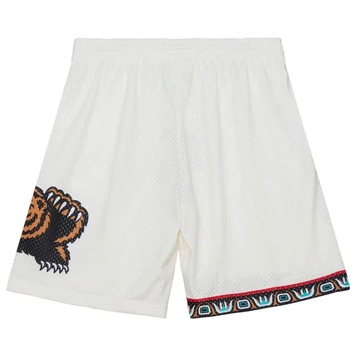Mitchell and Ness Cream Swingman Shorts Vancouver Grizzlies 1998 Men Shorts Mitchell and Ness Cream Swingman Shorts Vancouver Grizzlies 1998 Men Shorts