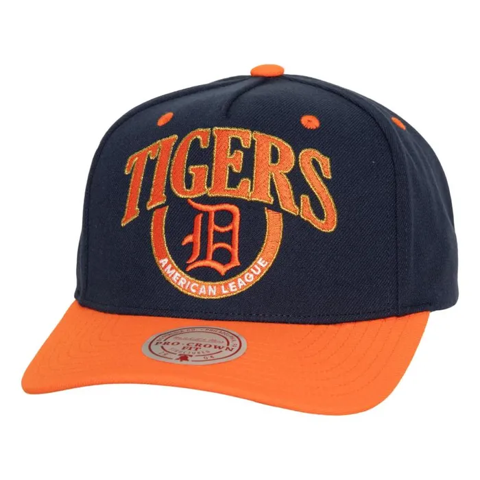 Mitchell and Ness Crown Jewels Pro Snapback Coop Detroit Tigers Men Hats and Headwear Mitchell and Ness Crown Jewels Pro Snapback Coop Detroit Tigers Men Hats and Headwear