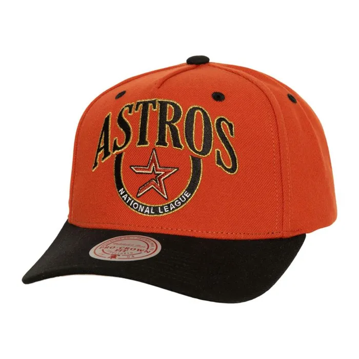 Mitchell and Ness Crown Jewels Pro Snapback Coop Houston Astros Men Hats and Headwear Mitchell and Ness Crown Jewels Pro Snapback Coop Houston Astros Men Hats and Headwear