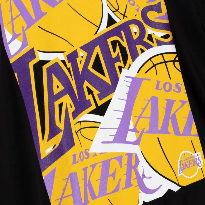 Mitchell and Ness Cut Up Tee Los Angeles Lakers Men TShirts and Tops Mitchell and Ness Cut Up Tee Los Angeles Lakers Men TShirts and Tops