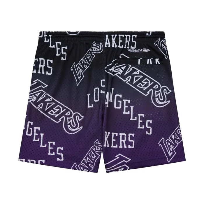 Mitchell and Ness Destination Leisure Camp Shorts Los Angeles Lakers Men Shorts