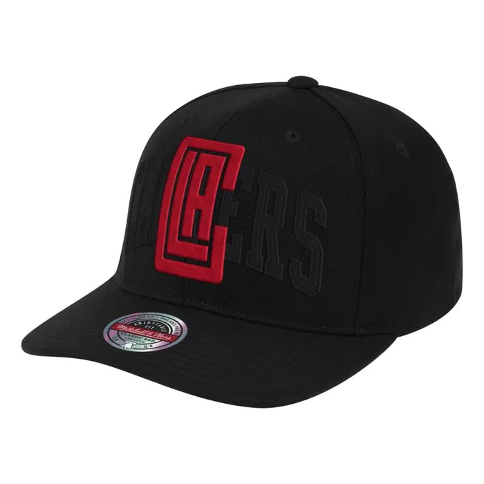 Mitchell and Ness Double Triple Classic Red Snapback Los Angeles Clippers Men Hats and Headwear Mitchell and Ness Double Triple Classic Red Snapback Los Angeles Clippers Men Hats and Headwear