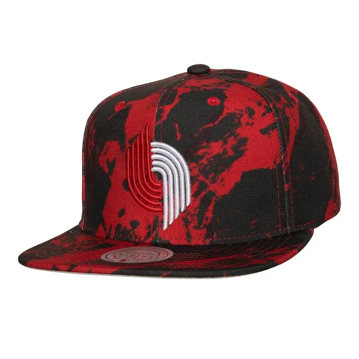 Mitchell and Ness Down For All Snapback HWC Portland Trail Blazers Men Hats and Headwear Mitchell and Ness Down For All Snapback HWC Portland Trail Blazers Men Hats and Headwear