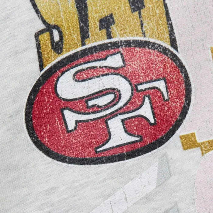Mitchell and Ness Easy Cool Crewneck Sweatshirt San Francisco 49ers Men Hoodies and Sweatshirts Mitchell and Ness Easy Cool Crewneck Sweatshirt San Francisco 49ers Men Hoodies and Sweatshirts