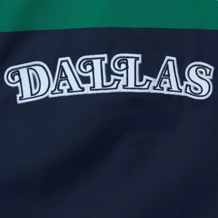 Mitchell and Ness Exploded Logo Warm Up Jacket Dallas Mavericks Men Jackets and Outerwear Mitchell and Ness Exploded Logo Warm Up Jacket Dallas Mavericks Men Jackets and Outerwear