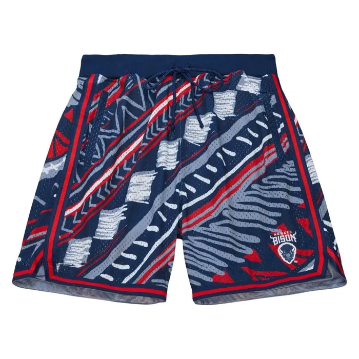 Mitchell and Ness Game Day Pattern Short Howard University Men Shorts