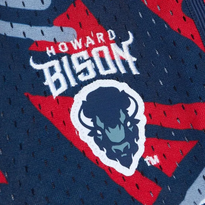 Mitchell and Ness Game Day Pattern Short Howard University Men Shorts Mitchell and Ness Game Day Pattern Short Howard University Men Shorts