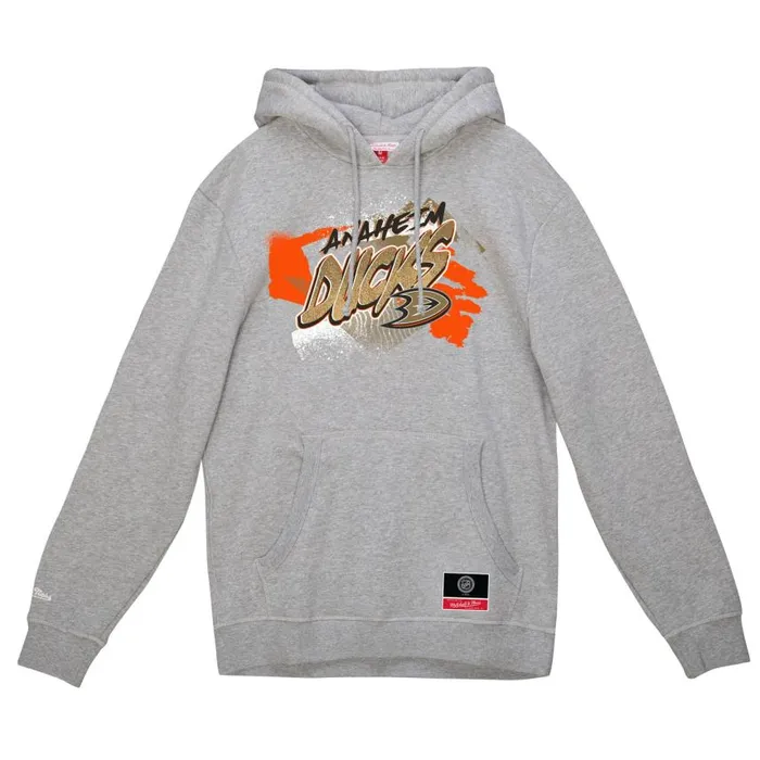 Mitchell and Ness Graff Hoodie Anaheim Ducks Men Hoodies and Sweatshirts