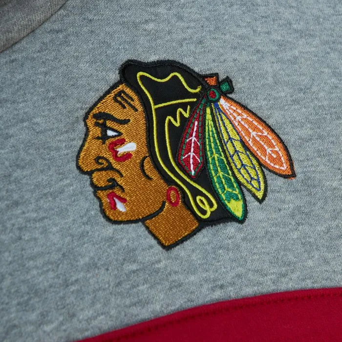 Mitchell and Ness Head Coach Hoodie Chicago Blackhawks Men Hoodies and Sweatshirts Mitchell and Ness Head Coach Hoodie Chicago Blackhawks Men Hoodies and Sweatshirts