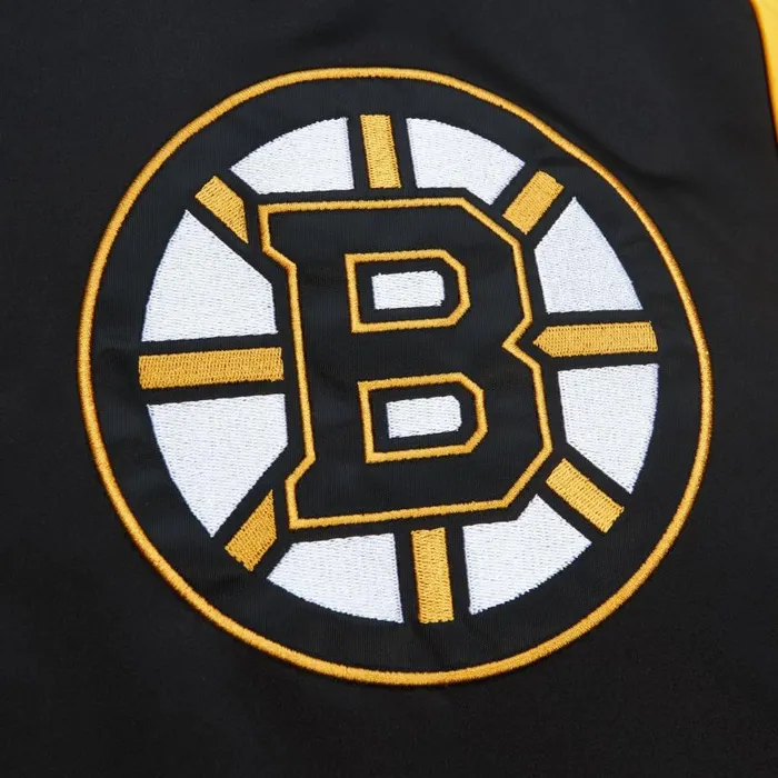 Mitchell and Ness Heavyweight Satin Jacket Boston Bruins Men Jackets and Outerwear Mitchell and Ness Heavyweight Satin Jacket Boston Bruins Men Jackets and Outerwear