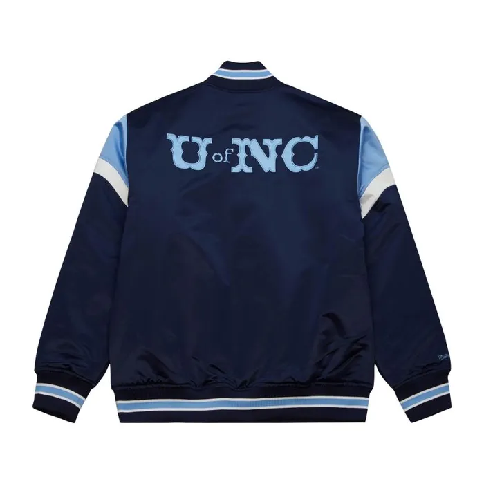 Mitchell and Ness Heavyweight Satin Jacket University Of North Carolina Men Jackets and Outerwear Mitchell and Ness Heavyweight Satin Jacket University Of North Carolina Men Jackets and Outerwear