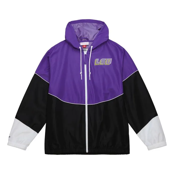 Mitchell and Ness Home Team Lightweight Windbreaker Louisiana State University Men Jackets and Outerwear Mitchell and Ness Home Team Lightweight Windbreaker Louisiana State University Men Jackets and Outerwear