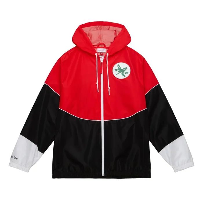 Mitchell and Ness Home Team Lightweight Windbreaker Ohio State Men Jackets and Outerwear Mitchell and Ness Home Team Lightweight Windbreaker Ohio State Men Jackets and Outerwear