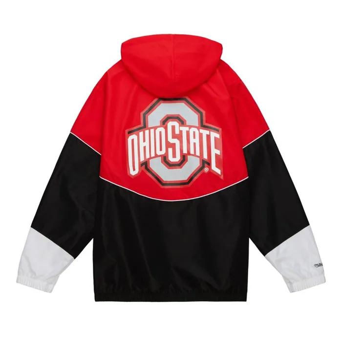 Mitchell and Ness Home Team Lightweight Windbreaker Ohio State Men Jackets and Outerwear Mitchell and Ness Home Team Lightweight Windbreaker Ohio State Men Jackets and Outerwear