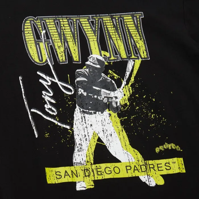 Mitchell and Ness HW Neon Pop Player SS Tee Vintage Logo San Diego Padres Tony Gwynn Men TShirts and Tops Mitchell and Ness HW Neon Pop Player SS Tee Vintage Logo San Diego Padres Tony Gwynn Men TShirts and Tops