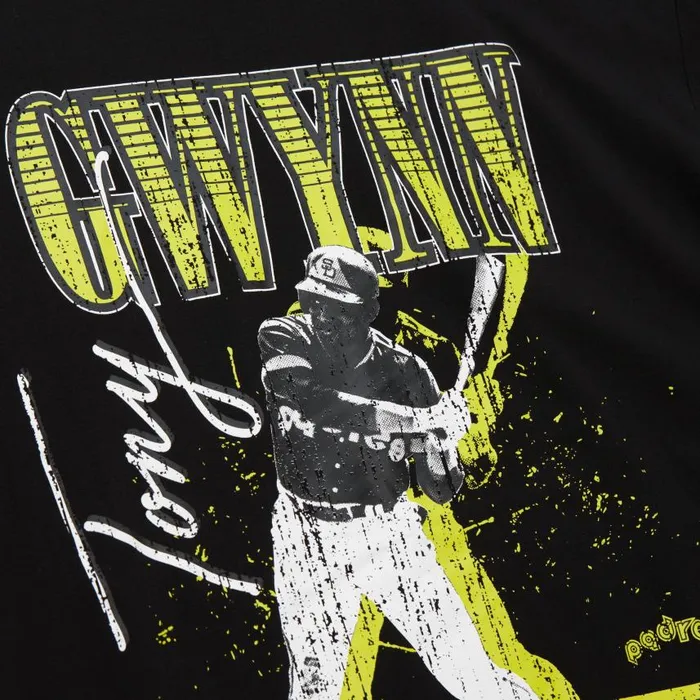 Mitchell and Ness HW Neon Pop Player SS Tee Vintage Logo San Diego Padres Tony Gwynn Men TShirts and Tops Mitchell and Ness HW Neon Pop Player SS Tee Vintage Logo San Diego Padres Tony Gwynn Men TShirts and Tops